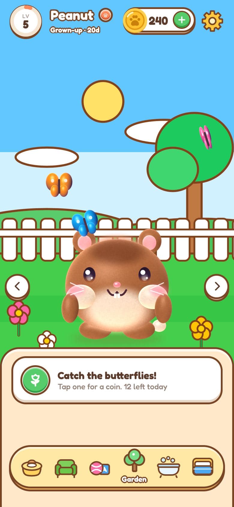 Virtual hamster: tiny, round and very hungry